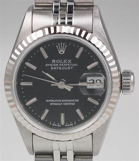 1991 ladies rolex oyster perpetual datejust stainless steel sereal number|Rolex Oyster Perpetual Datejust back.